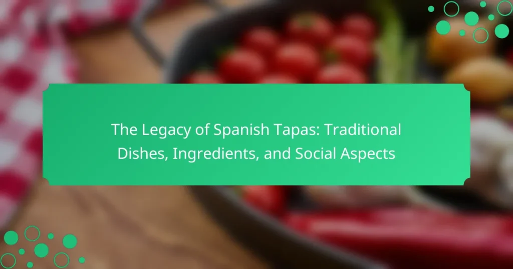 The Legacy of Spanish Tapas: Traditional Dishes, Ingredients, and Social Aspects